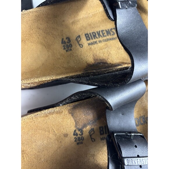 [Birkenstock Mens Arizona Birko-Flor Black Sandals Size 10 Men’s main image 12